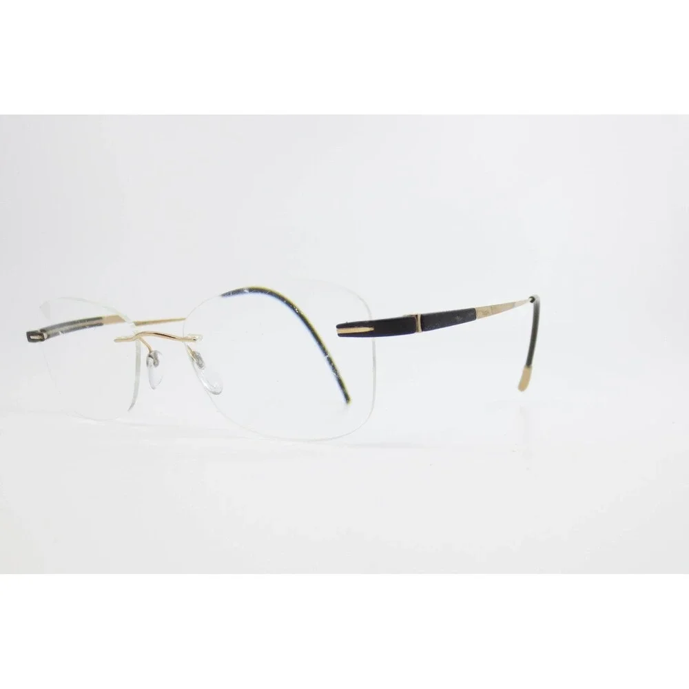 Silhouette 7729 6051 Rimless Eyeglasses Gold Titanium 52-21-140 Austria Frames